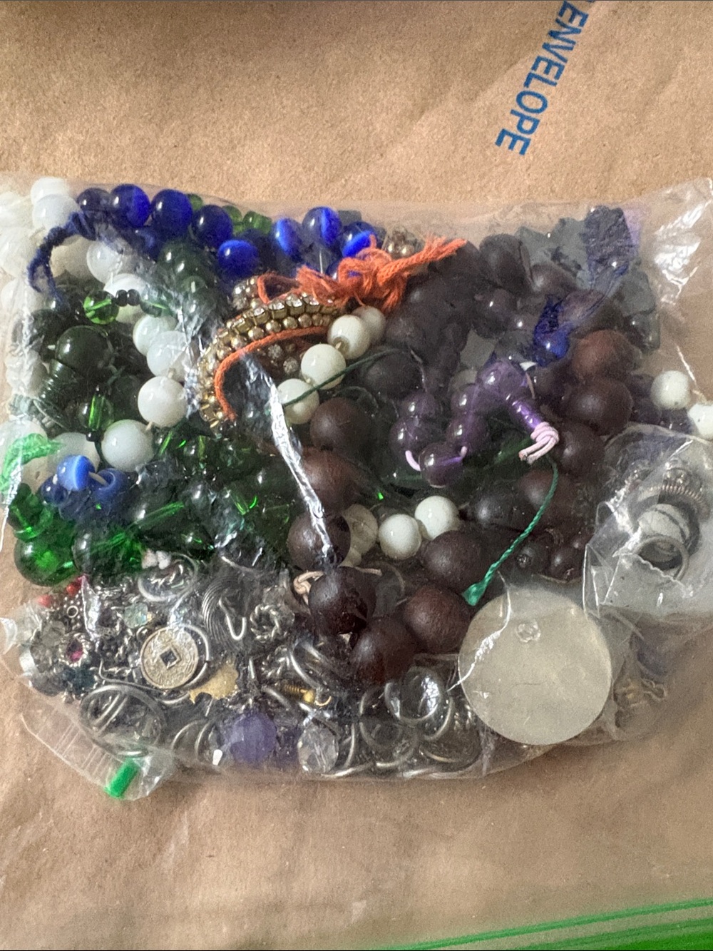 Assorted Beaded and Metal Jewelry Bundle - Green, Blue, White, Purple, Brown